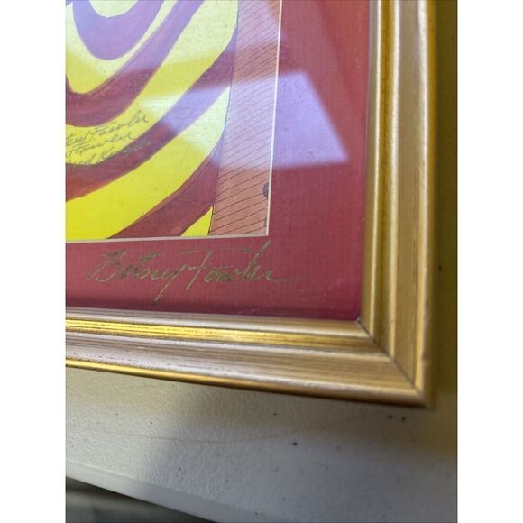 Signed Framed Betsey Fowler Zebra Safari Print: Handsome Is As Handsome Does - Picture 5 of 8